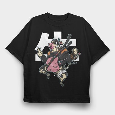 Cow, Tricou Oversize Barbati (Unisex)