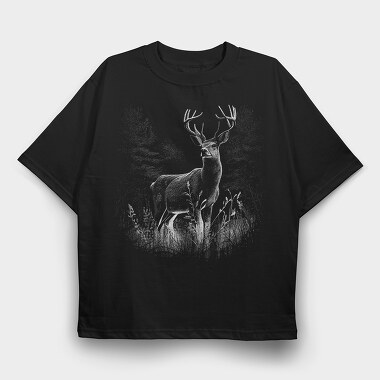 Deer, Tricou Oversize Barbati (Unisex)
