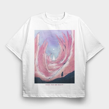 Fantasy Landscape 02, Tricou Oversize Barbati (Unisex)