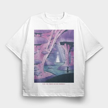 Fantasy Landscape 05, Tricou Oversize Barbati (Unisex)
