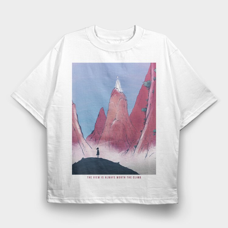 Fantasy Landscape 08, Tricou Oversize Barbati (Unisex)