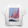 Fantasy Landscape 08, Tricou Oversize Barbati (Unisex)