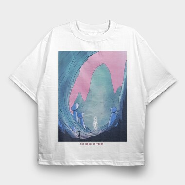 Fantasy Landscape 11, Tricou Oversize Barbati (Unisex)