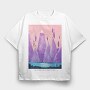 Fantasy Landscape 12, Tricou Oversize Barbati (Unisex)