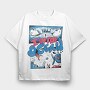 Ocean Creatures 07, Tricou Oversize Barbati (Unisex)