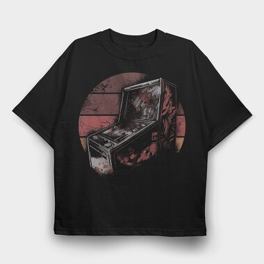 Pinball Machine 80s, Tricou Oversize Barbati (Unisex)