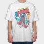 Cubist Pi, Tricou Oversize Barbati (Unisex)