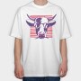 Cow Galasses, Tricou Oversize Barbati (Unisex)