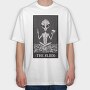 The Alien Tarot Card, Tricou Oversize Barbati (Unisex)