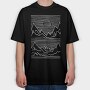 Mountains 3d, Tricou Oversize Barbati (Unisex)
