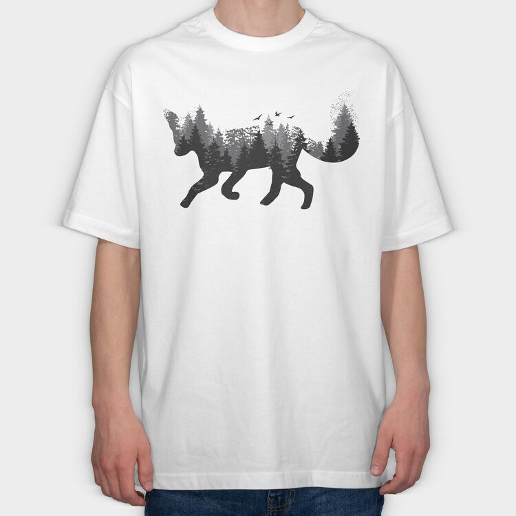 Fox Forest, Tricou Oversize Barbati (Unisex)