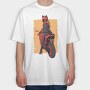 Cat Woman Motorbike, Tricou Oversize Barbati (Unisex)