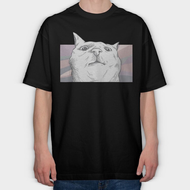 Cat Jam, Tricou Oversize Barbati (Unisex)