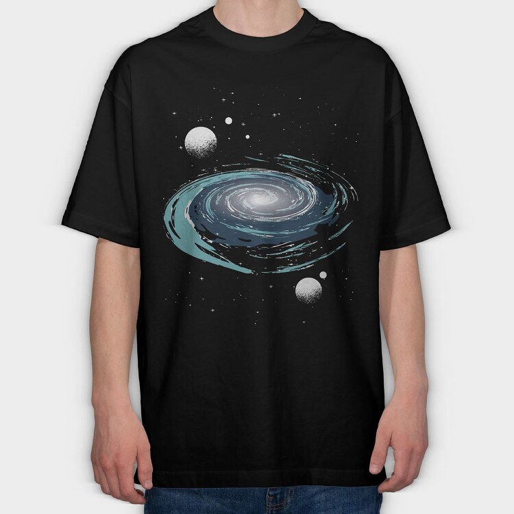 Space Nebula, Tricou Oversize Barbati (Unisex)