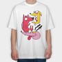 Crazy Dog, Tricou Oversize Barbati (Unisex)