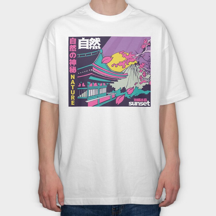 Japan Environment, Tricou Oversize Barbati (Unisex)