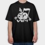Music Note, Tricou Oversize Barbati (Unisex)