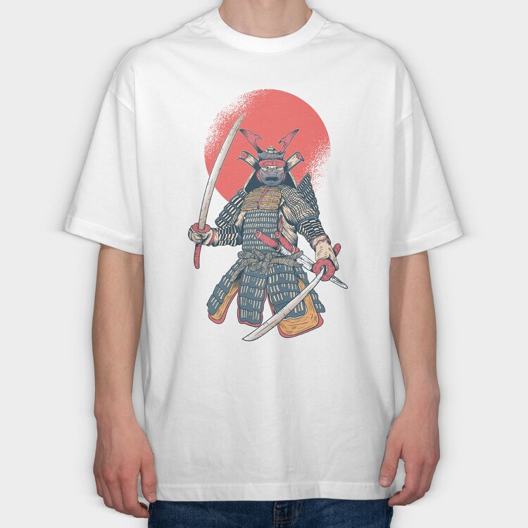 Samurai Vintage, Tricou Oversize Barbati (Unisex)