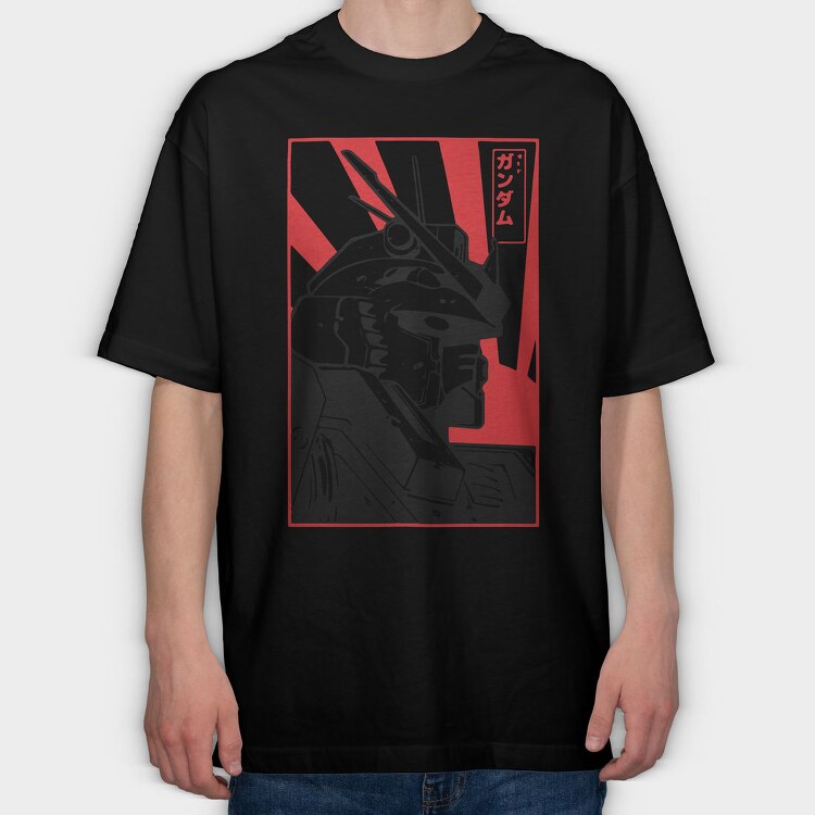 Gundam Rx 78, Tricou Oversize Barbati (Unisex)