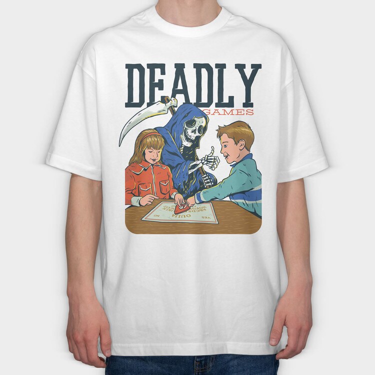 Deadly Games, Tricou Oversize Barbati (Unisex)