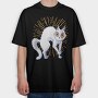 Cat Crab Walk, Tricou Oversize Barbati (Unisex)