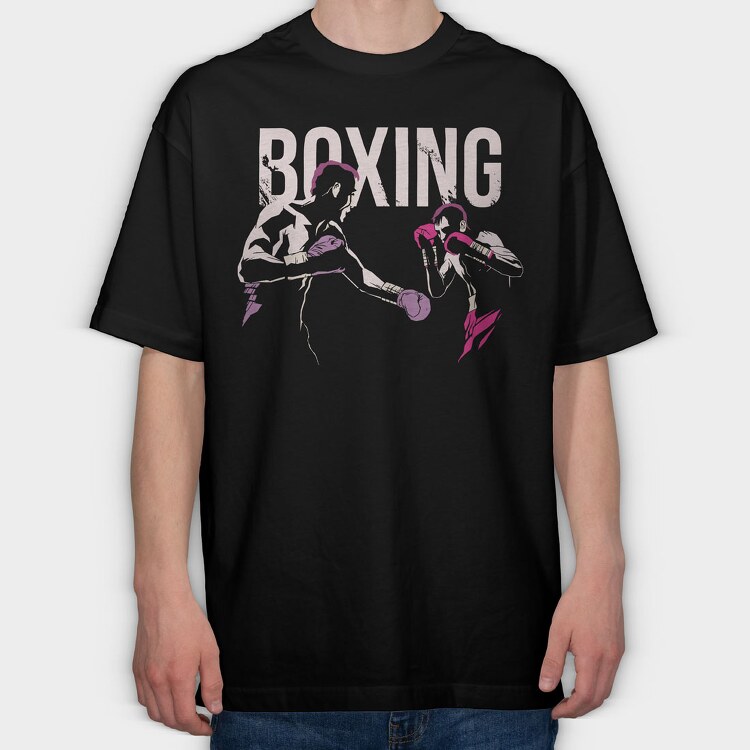 Boxing, Tricou Oversize Barbati (Unisex)