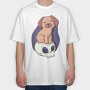 Pug Skull, Tricou Oversize Barbati (Unisex)