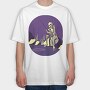 Fishing Skull, Tricou Oversize Barbati (Unisex)