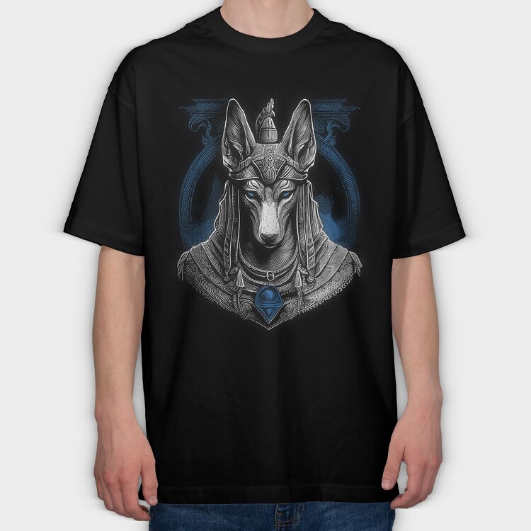Anubis, Tricou Oversize Barbati (Unisex)