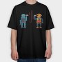 Robots Walkie Talkie, Tricou Oversize Barbati (Unisex)
