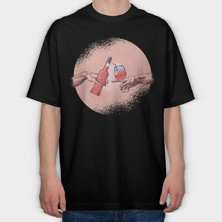 Creation Moment Cheers, Tricou Oversize Barbati (Unisex)