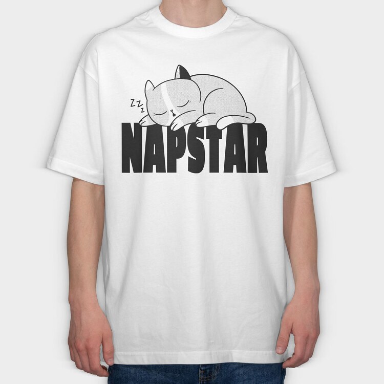 Napstar, Tricou Oversize Barbati (Unisex)