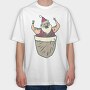 Santa Pocket, Tricou Oversize Barbati (Unisex)