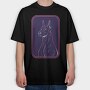 Doberman Dog, Tricou Oversize Barbati (Unisex)