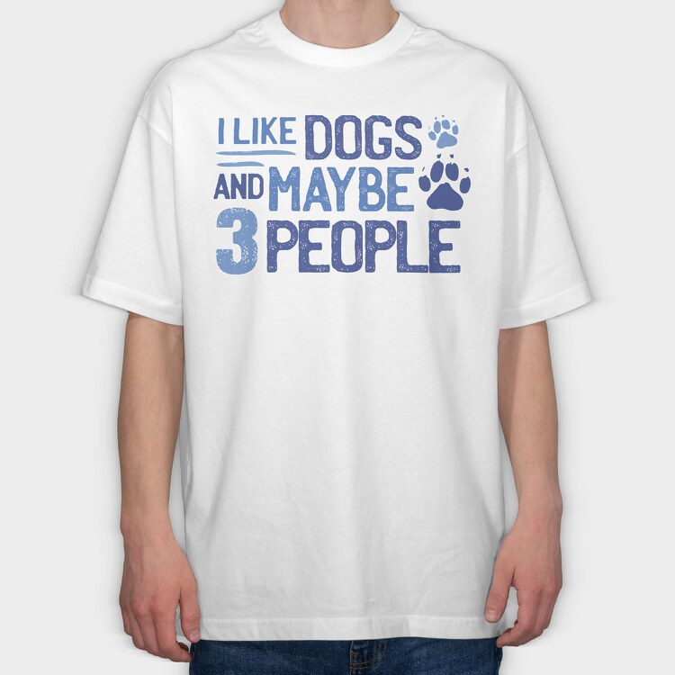 Dog Lover, Tricou Oversize Barbati (Unisex)