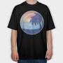Sunset Rainbow Beach, Tricou Oversize Barbati (Unisex)
