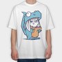 Rabbits Dinosaur, Tricou Oversize Barbati (Unisex)