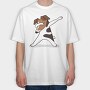 Dab Terrier, Tricou Oversize Barbati (Unisex)