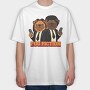 Pug Fiction, Tricou Oversize Barbati (Unisex)