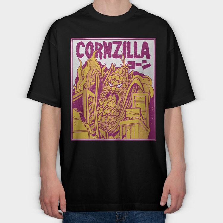 Corn Zilla, Tricou Oversize Barbati (Unisex)