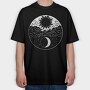 Moon And Sun, Tricou Oversize Barbati (Unisex)