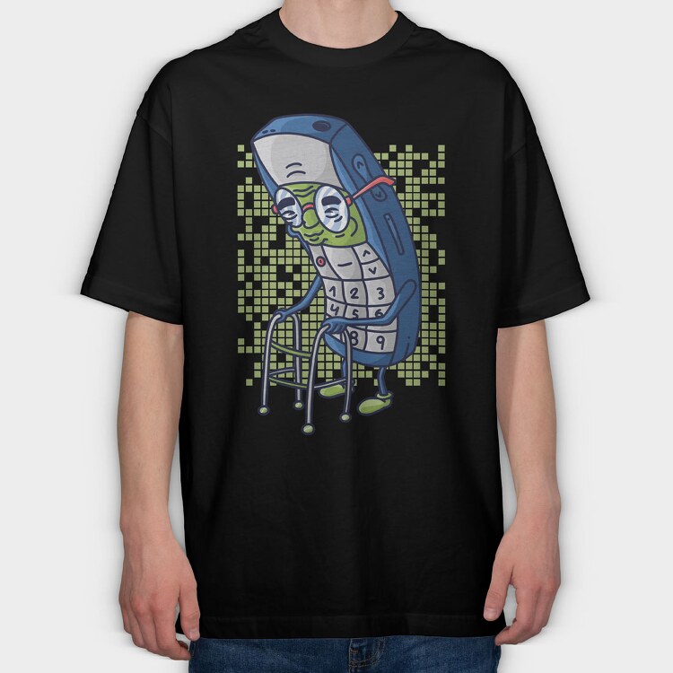 Old Nokia, Tricou Oversize Barbati (Unisex)