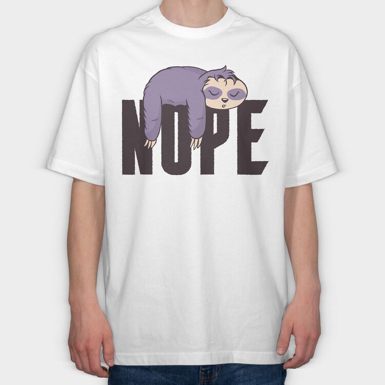 Nope, Tricou Oversize Barbati (Unisex)