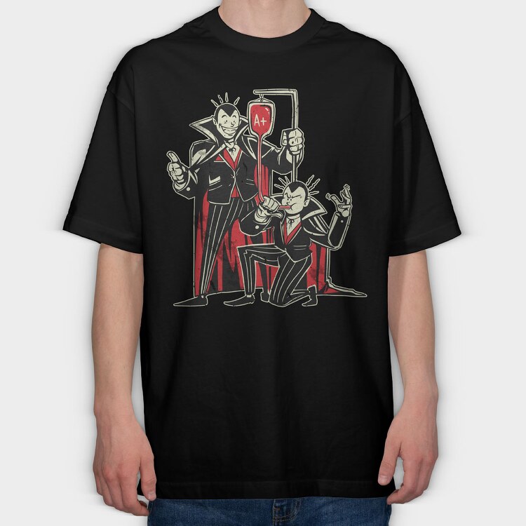 Blood Bong Vampires, Tricou Oversize Barbati (Unisex)
