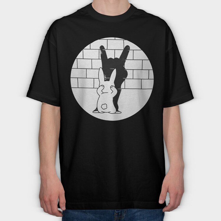 Shadow Rabbit, Tricou Oversize Barbati (Unisex)