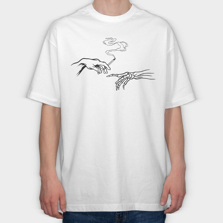 Creation Moment Skeleton, Tricou Oversize Barbati (Unisex)