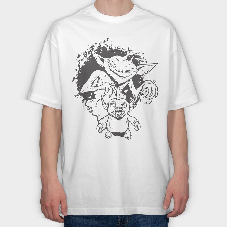 Creepy Shadow, Tricou Oversize Barbati (Unisex)