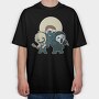 Horror Cartoons, Tricou Oversize Barbati (Unisex)
