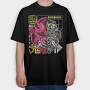 Cyber Oni, Tricou Oversize Barbati (Unisex)