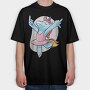 Unicorn Ballet Middle Finger, Tricou Oversize Barbati (Unisex)